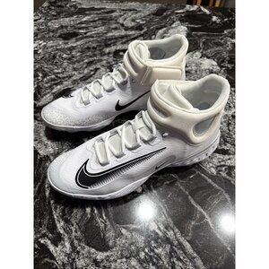 Size 15 Nike Alpha Huarache Elite 4 Mid Playoff Pack Baseball Cleats FD2744-100